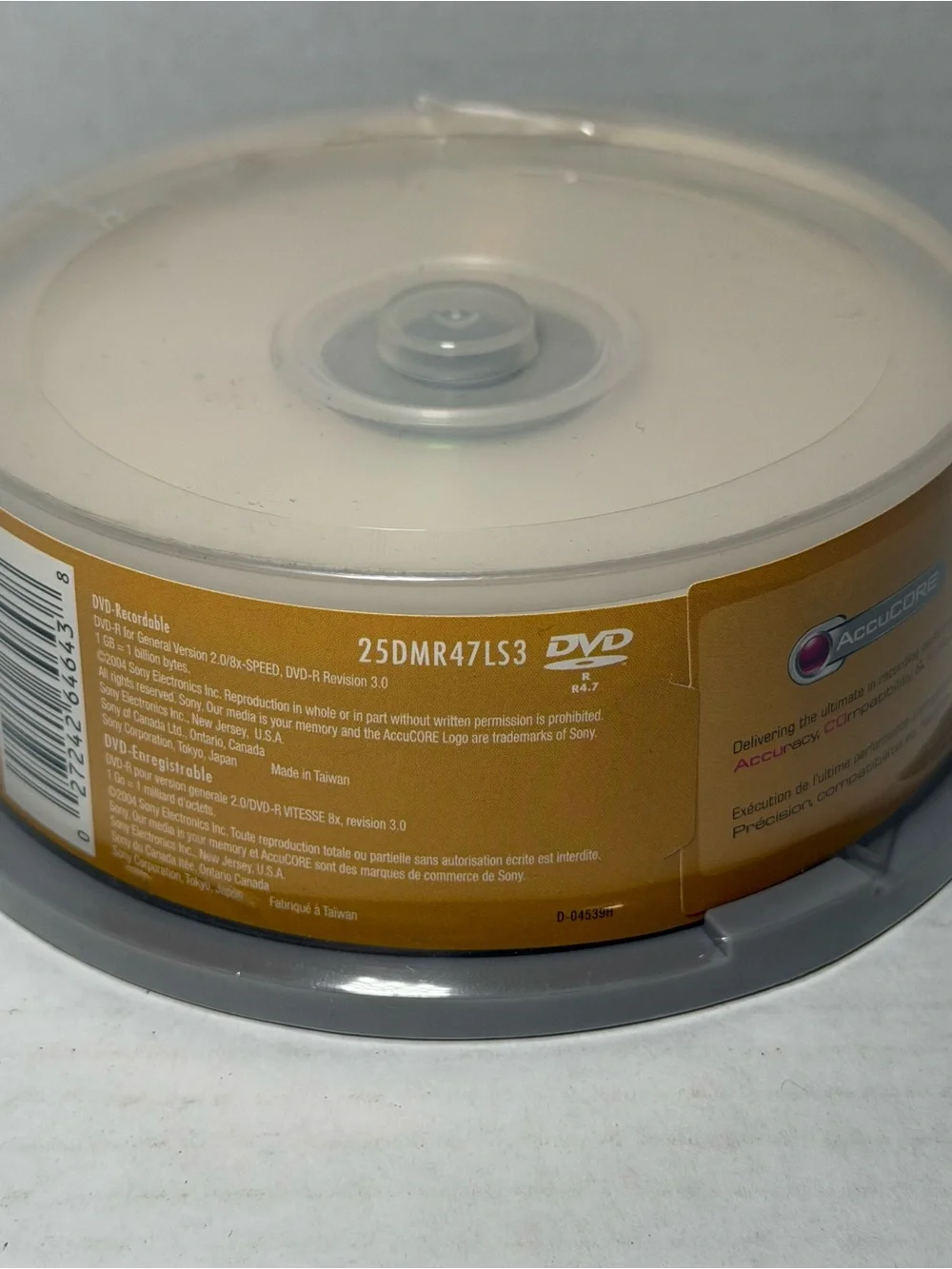 Sony DVD-R Recordable Blank Discs 25 Pack 120 min 4.7 GB 1x -16x Speed